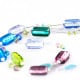 modern necklace colorful beads