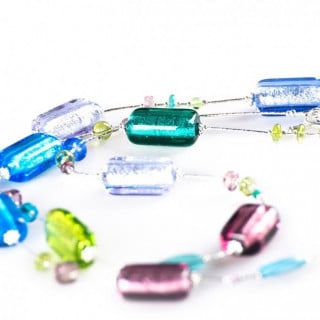 modern necklace colorful beads