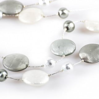 Murano glass silver necklace
