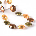 PASTIGLIA amber gold beaded necklace