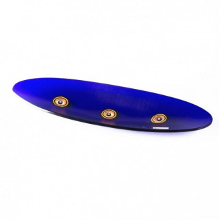 Venice centerpiece in blue glass of modern design