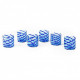 Murano blue drinking glasses set