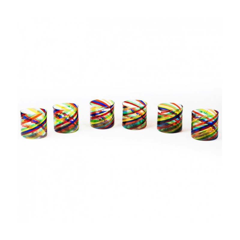 Multicolor set of tumblers