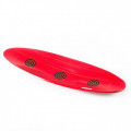 SANGUETTA Centrotavola rosso a forma di canoa