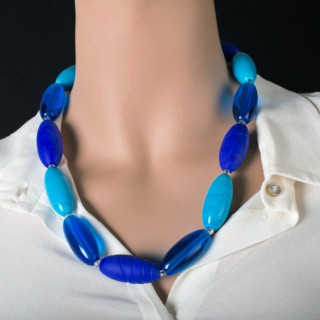 Blue and turquoise bead