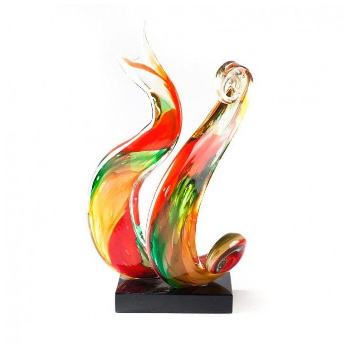 Venice abstract glass sculpture of modern design