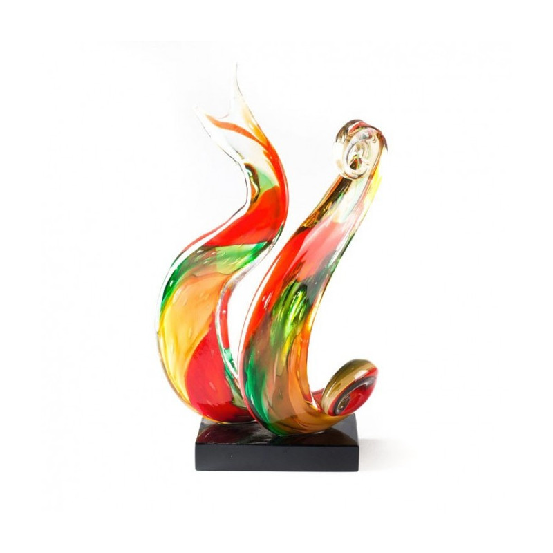 Venice abstract glass sculpture of modern design
