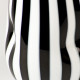 Black and white striped carafe