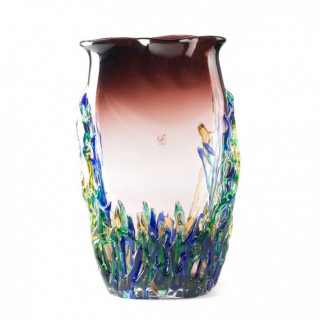 Murano glass multicolor modern vase