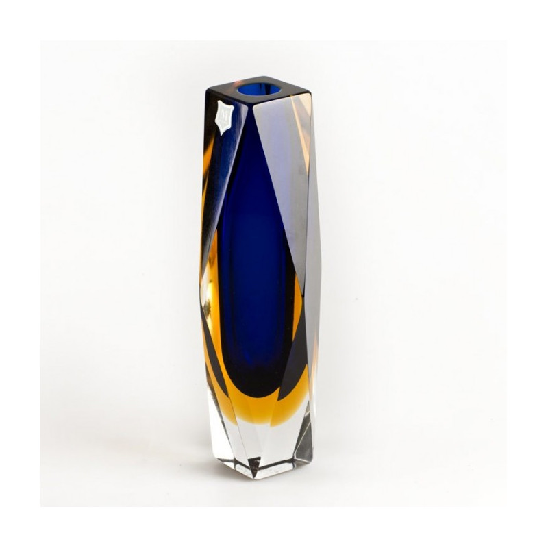 Handmade geometric glass vase home décor