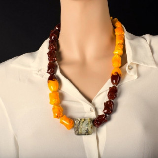 Murano glass multicolor necklace
