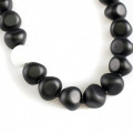 EDITH black beads elegant glass necklace