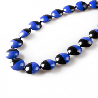Murano necklace with bicolor beads