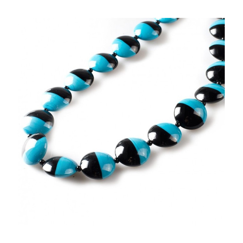 KRIZIA Necklace with bicolor beads
