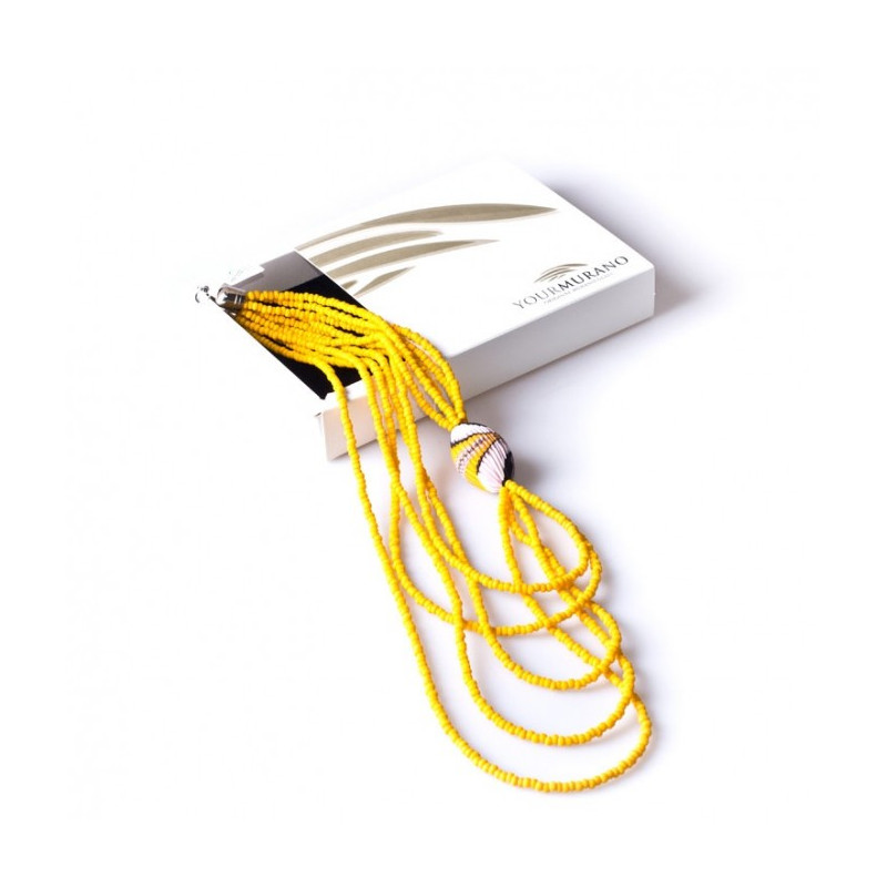 Murano Yellow long necklace