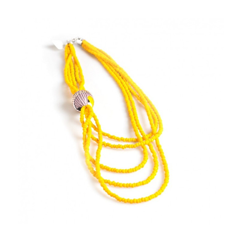 Murano Yellow long necklace