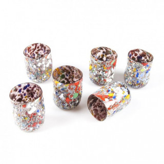 Set di bicchieri in vetro di Murano
