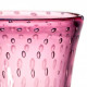 pink bubbles tall vase