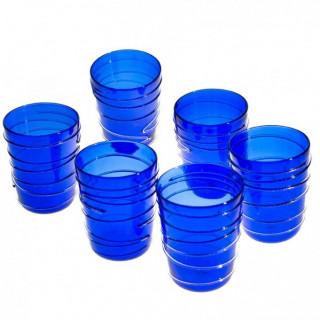 Murano blue drinking glasses