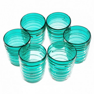 Blue decorative drinking set