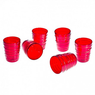 Set di bicchieri rossi