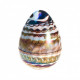 Venice decorative egg centerpiece with iridescent effect