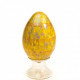 luxury handcrafted egg centerpiece with mother of pearl