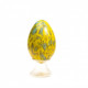 Venezia centrotavola uovo decorativo in vetro giallo e verde