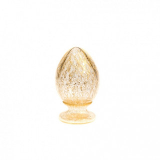 Venice decorative egg centerpiece with gold leaf