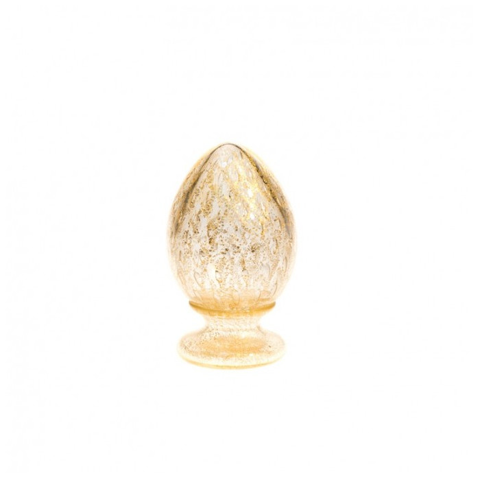 Venice decorative egg centerpiece with gold leaf