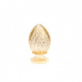 DEBBY gold and clear decorative egg