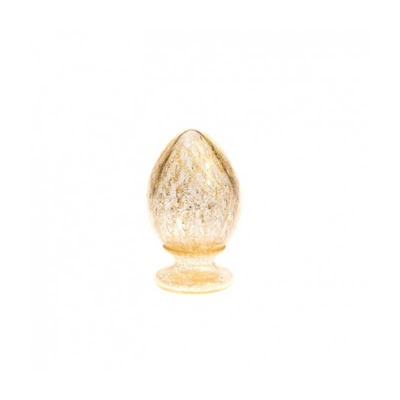 Venezia centrotavola uovo decorativo in vetro con foglia d'oro