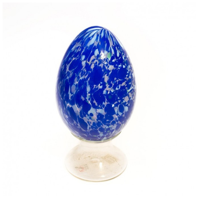luxury handcrafted blue and turquoise egg centerpiece