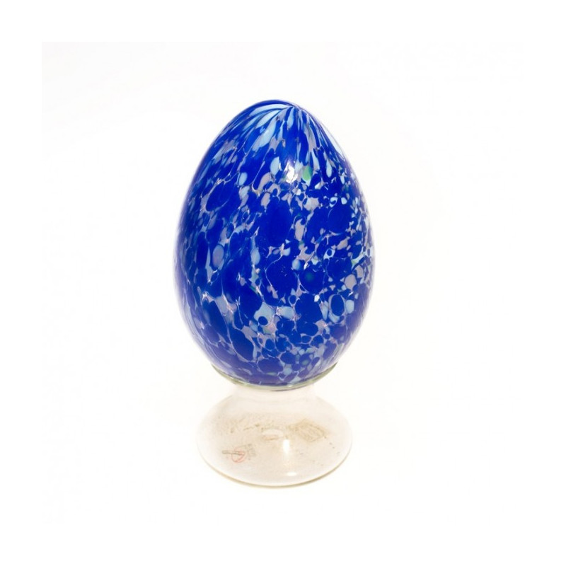 centrotavola a uovo blu e turchese di lusso artigianale