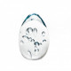 Venezia centrotavola uovo decorativo in vetro cristallo con bolle interne