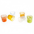 SESIA - decorated clear drinking set