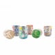 Multicolored Murano drinking glasses