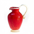 Red NINA Murano glass decorative carafe for water or wine