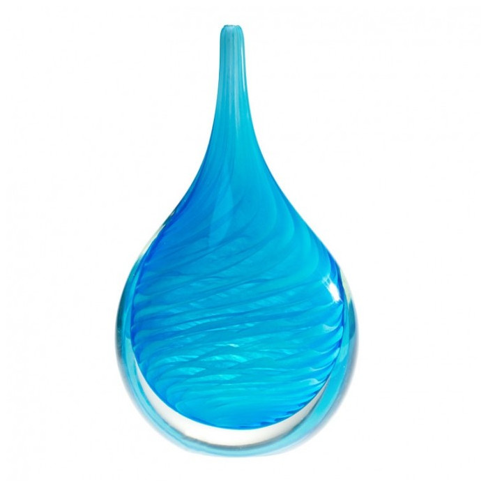 Venetian glass modern turquoise vase