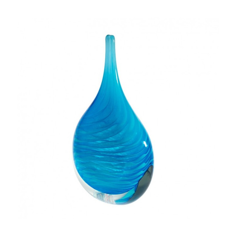 modern and simple interior design blue glass vase