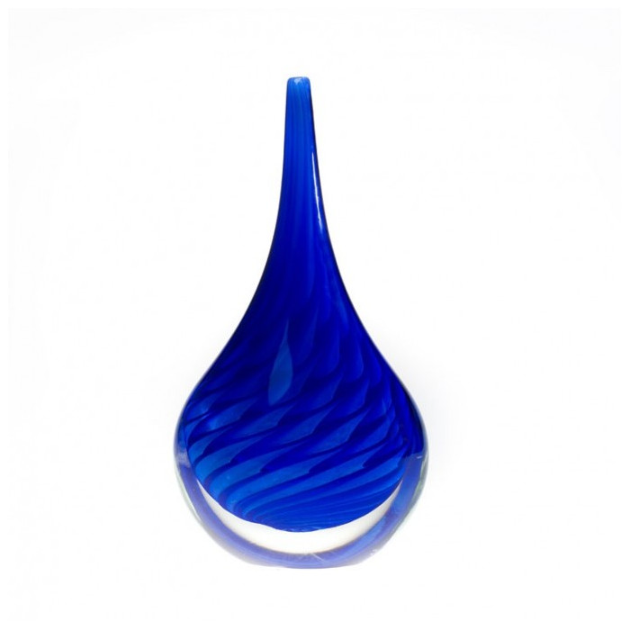 Veneziano vaso in vetro moderno blu