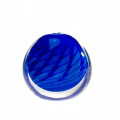 PACIFICO Vaso tondo blu in vetro di Murano