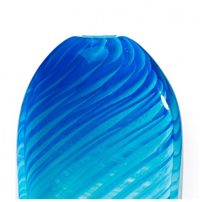 ARTICO Modern turquoise oval vase