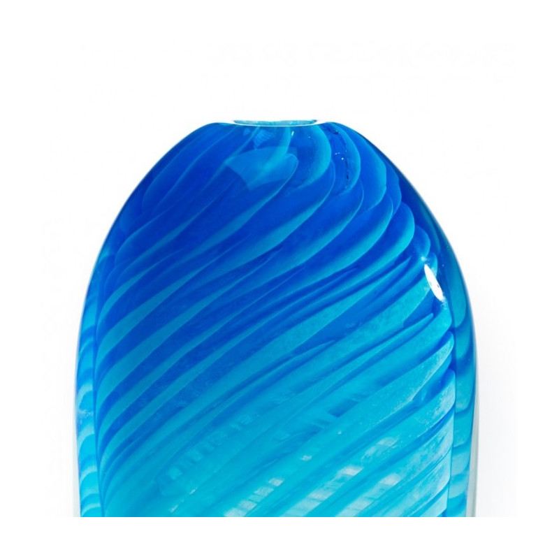 ARTICO Modern turquoise oval vase