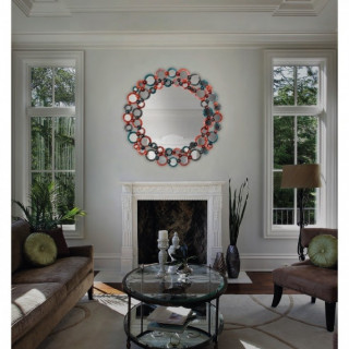 Living room multicolored mirror