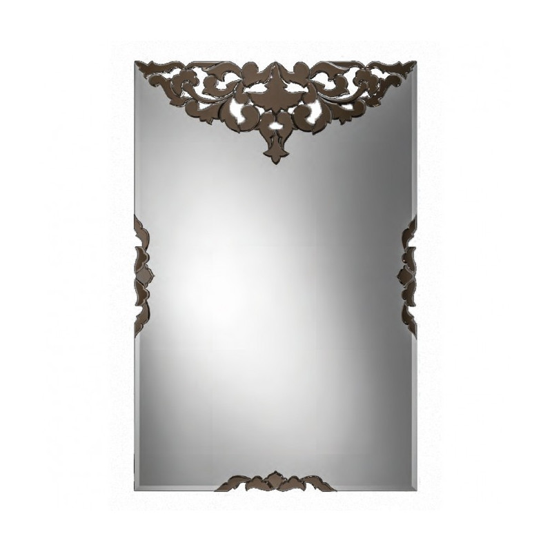 Elegante specchio con decorazioni oro