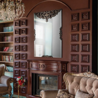 Luxury Golden Engraved Mirror