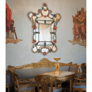 Flower mirror for living room decor