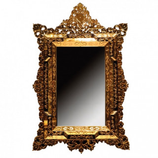 Luxury golden wall mirror