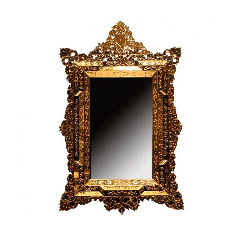 Luxury golden wall mirror
